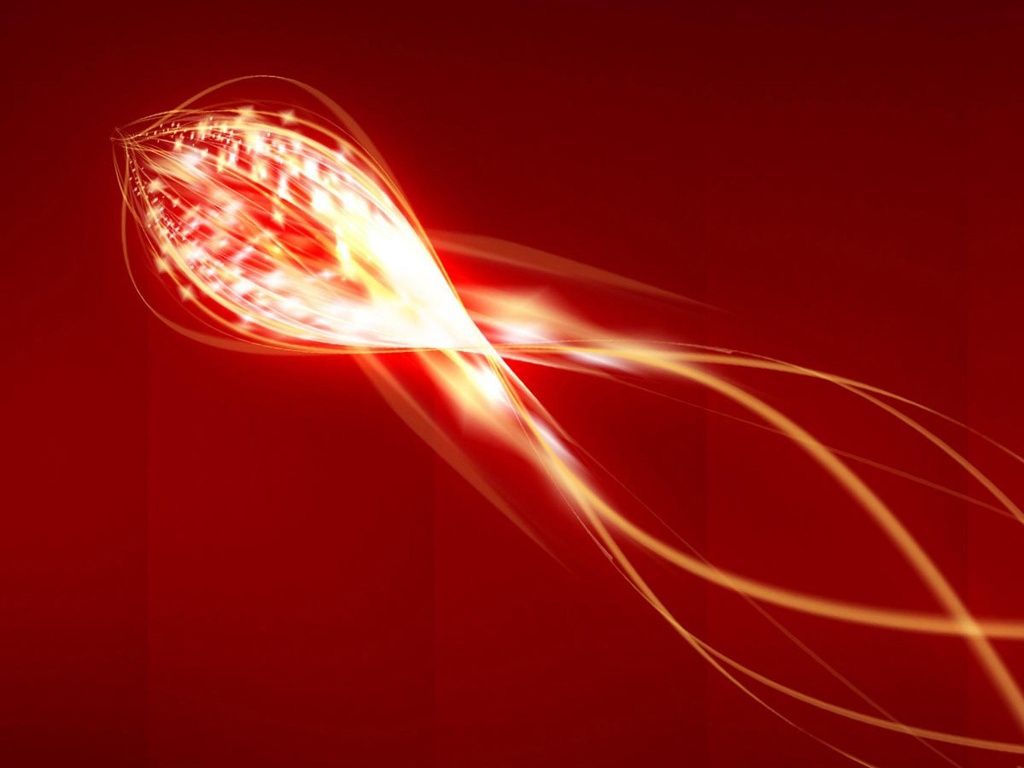 Сгусток красных линий обои