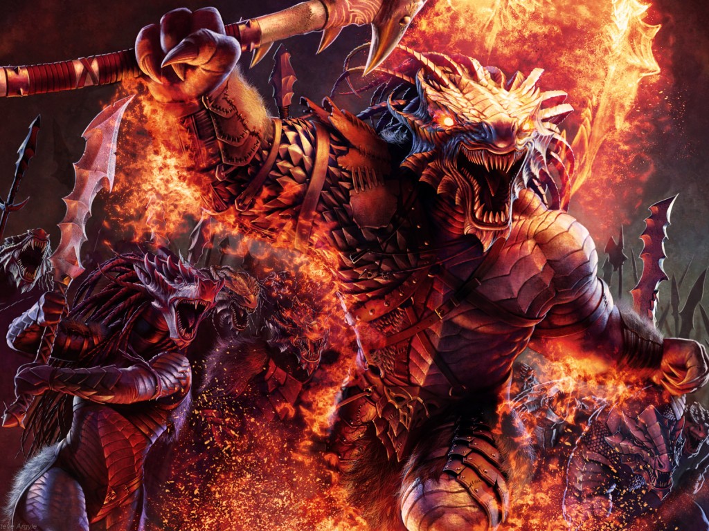 Dragonborn Barbarian обои