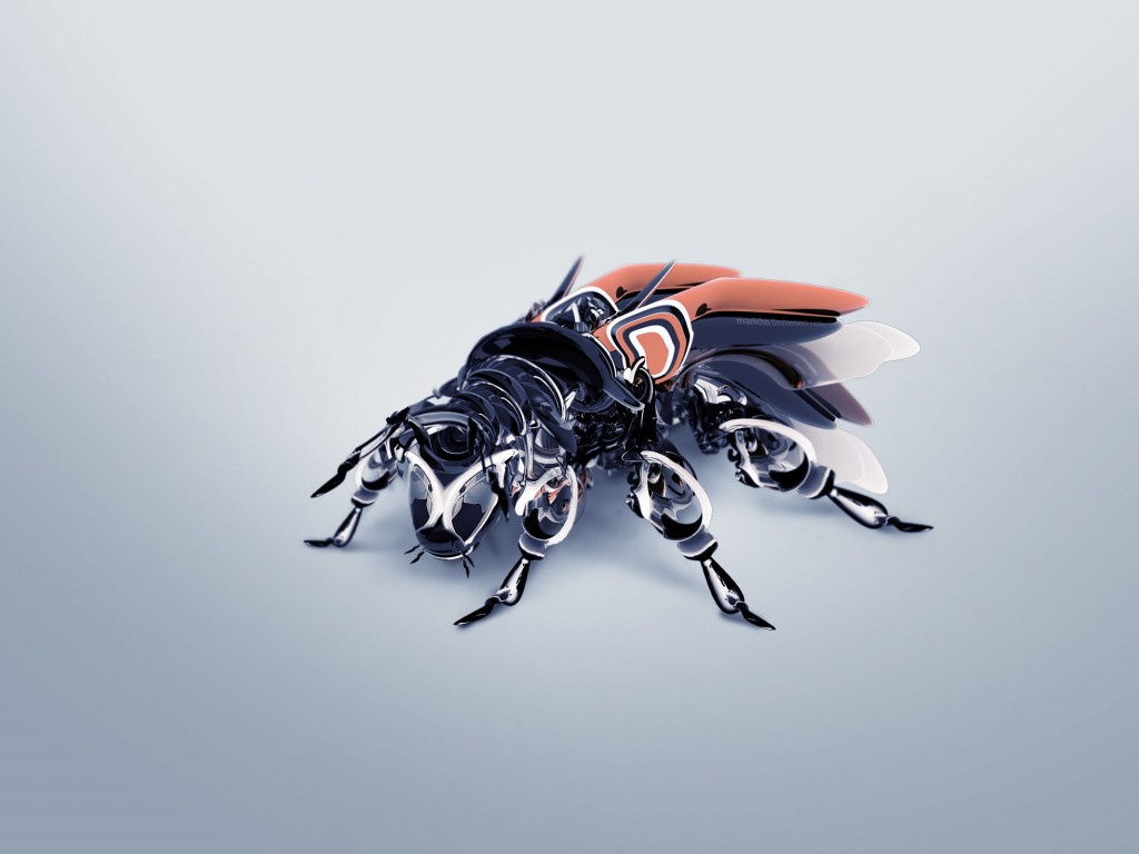 Кибер муха обои