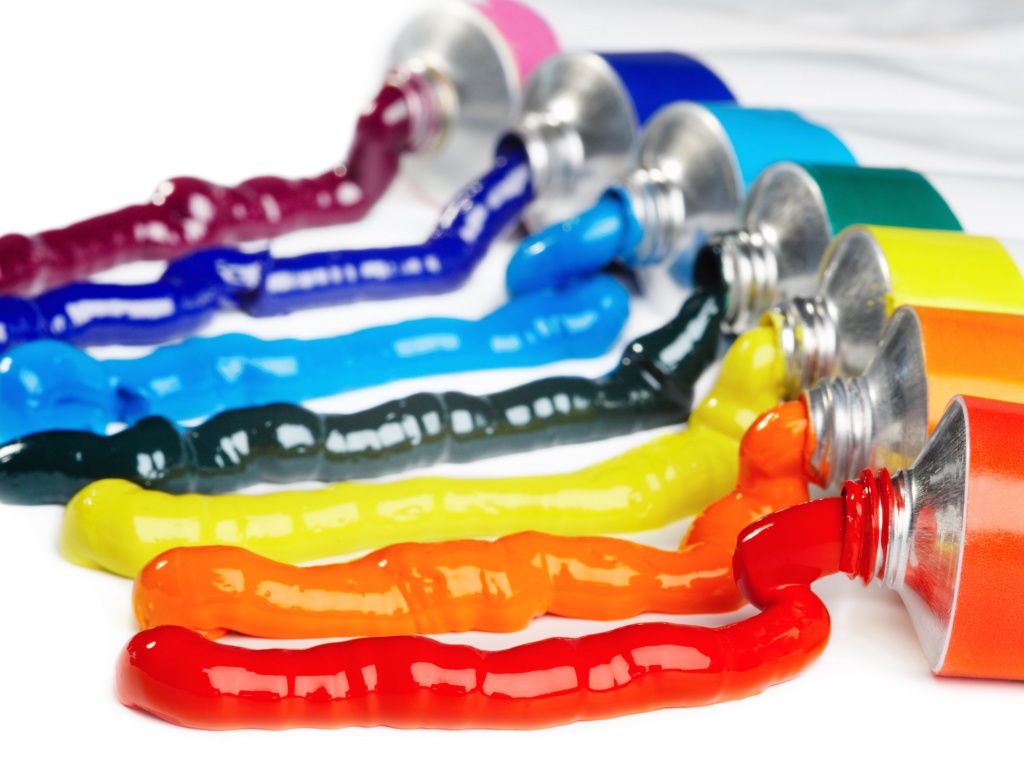 Тюбики с краской обои