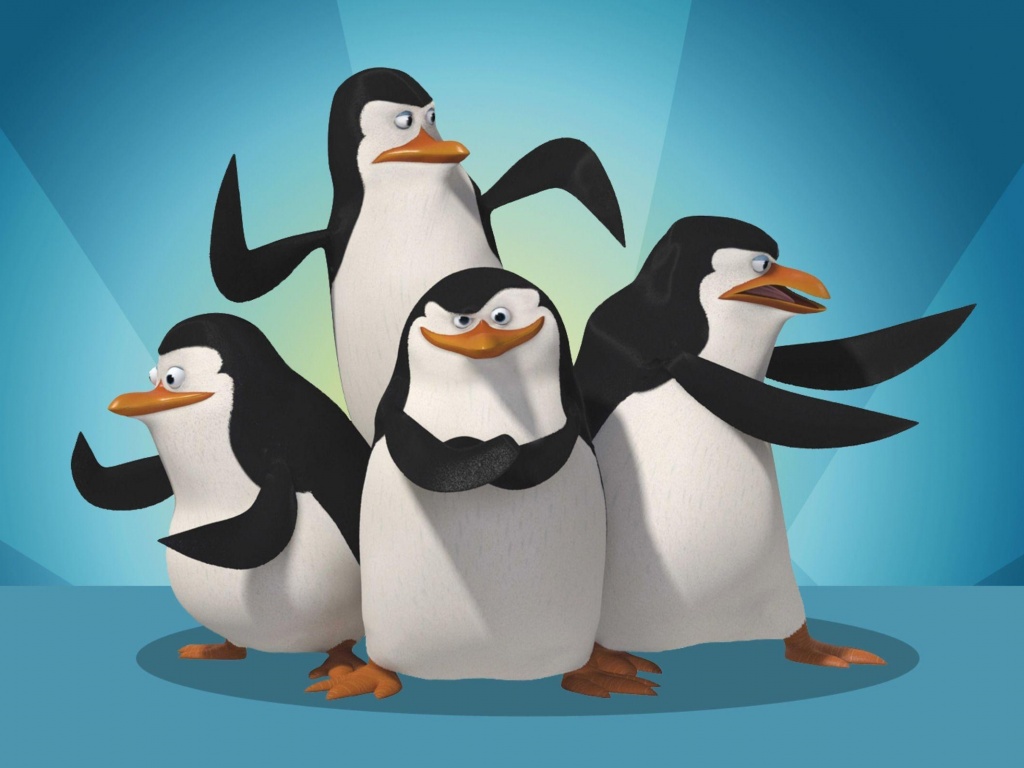 Мадагаскарские пингвины обои