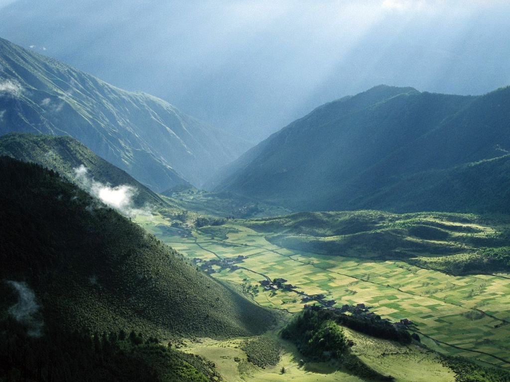 Горная долина обои