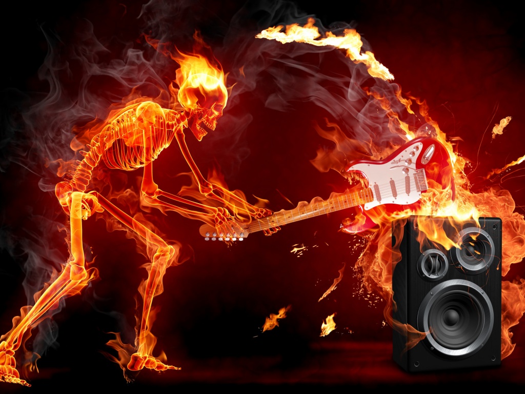 Музыка, пробирающая до костей обои