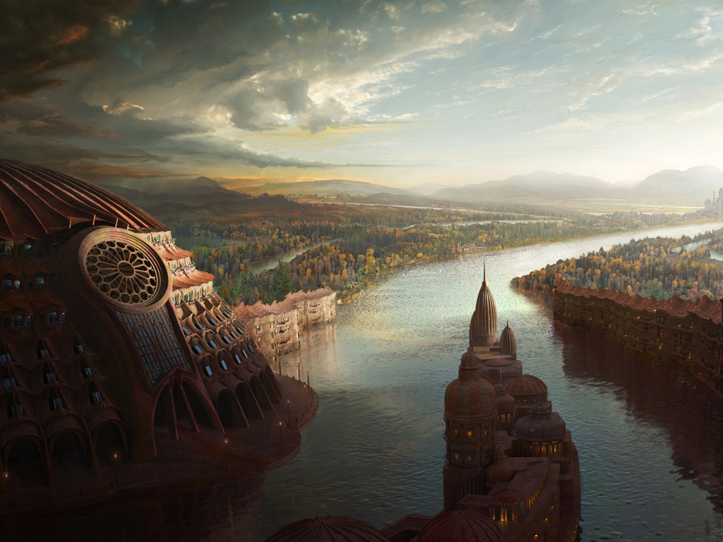 Древний город обои