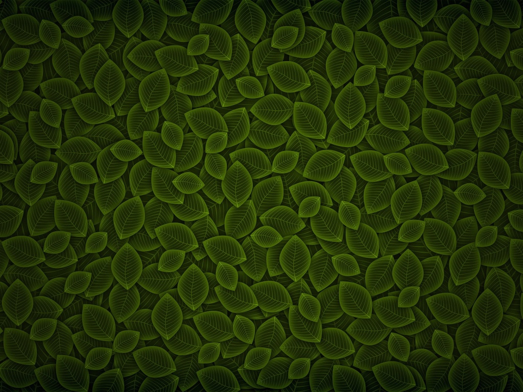 Векторные зеленые листья обои