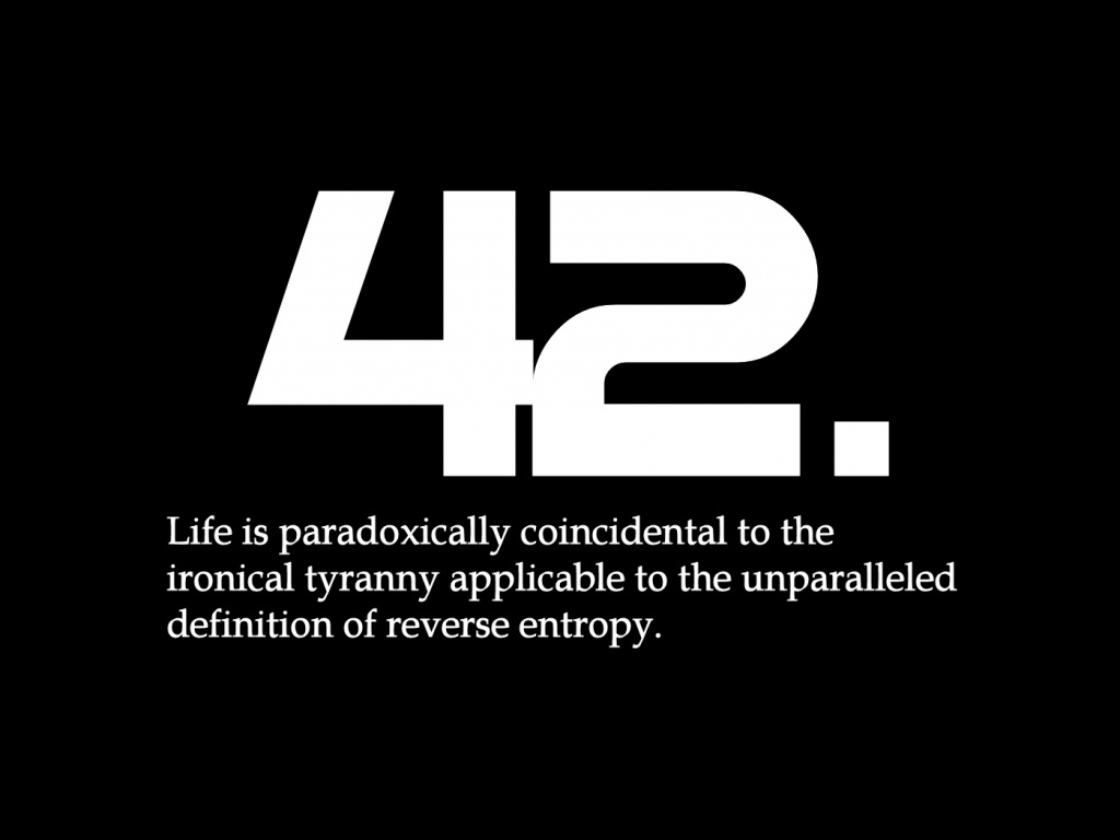 Ответ жизни, вселенной и вообще обои