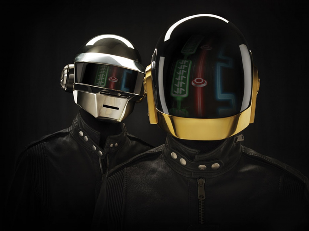 Daft Punk на темном фоне обои