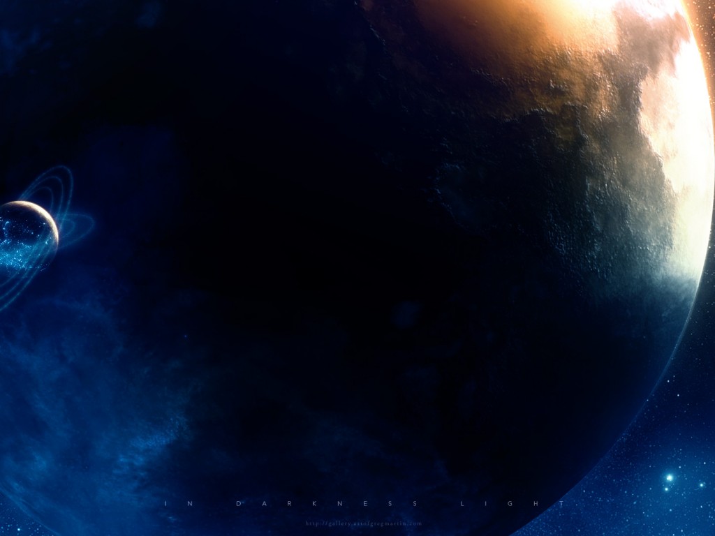 В темном свете обои