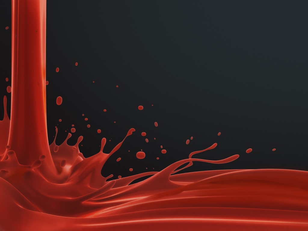 Красный всплеск обои