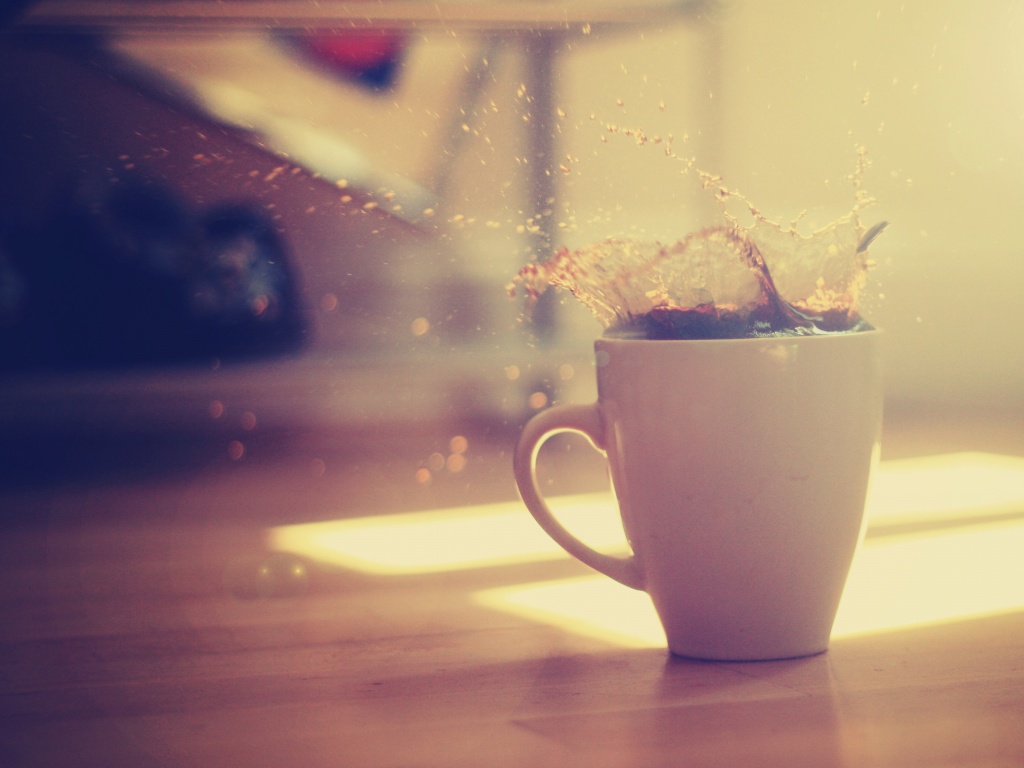 Кофейный всплеск обои