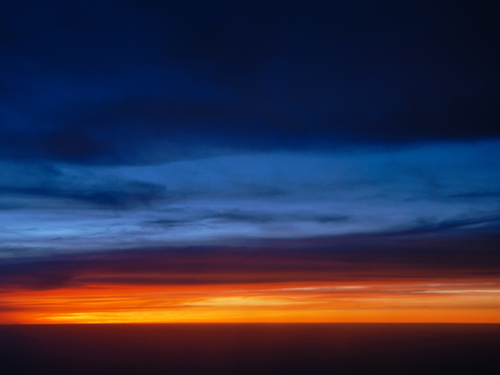 Закатное небо обои