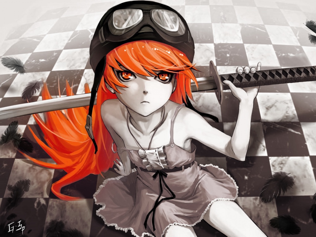 Полувампир из Bakemonogatari обои