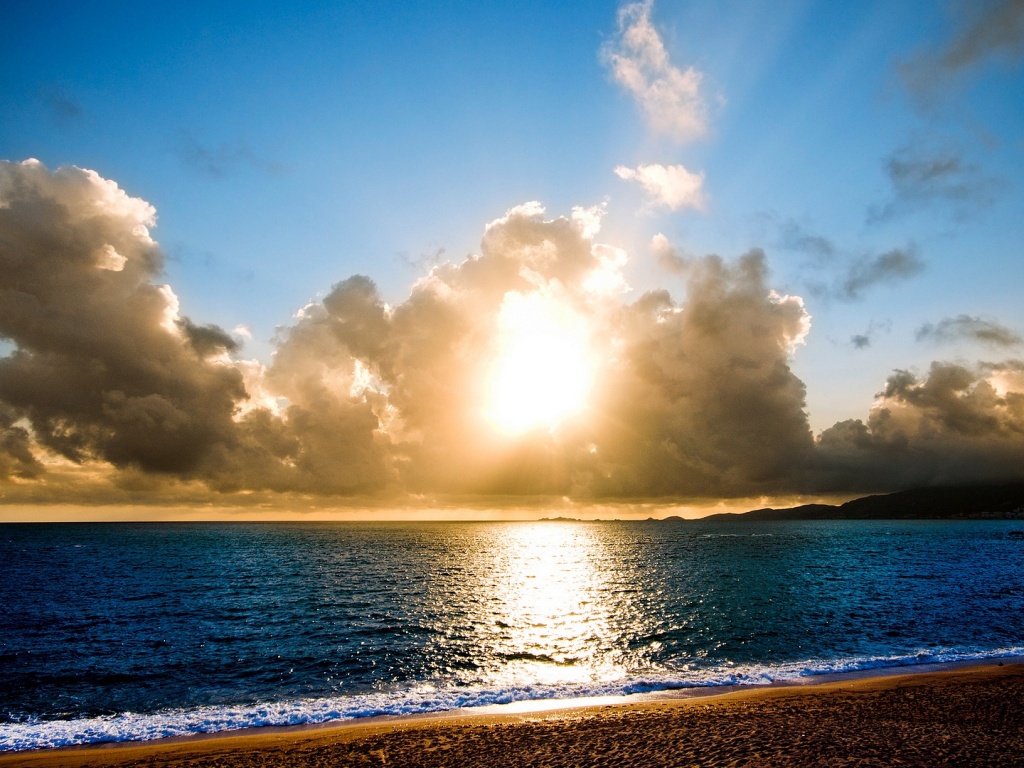 Солнечный пляж обои