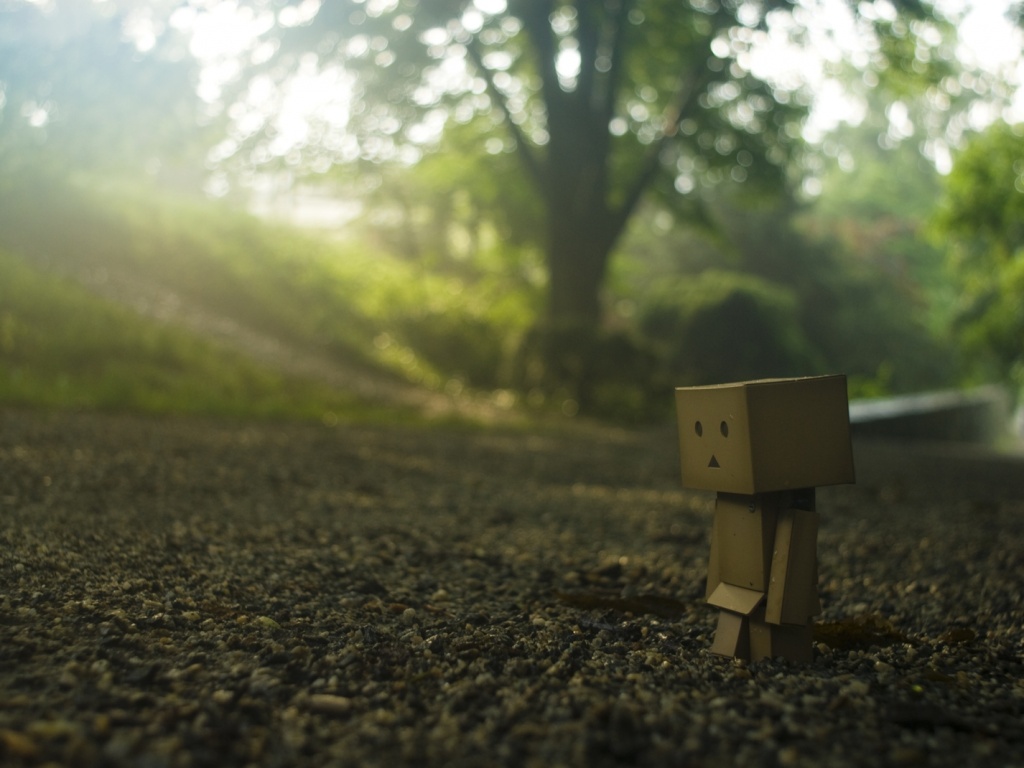 Картонный человечек обои