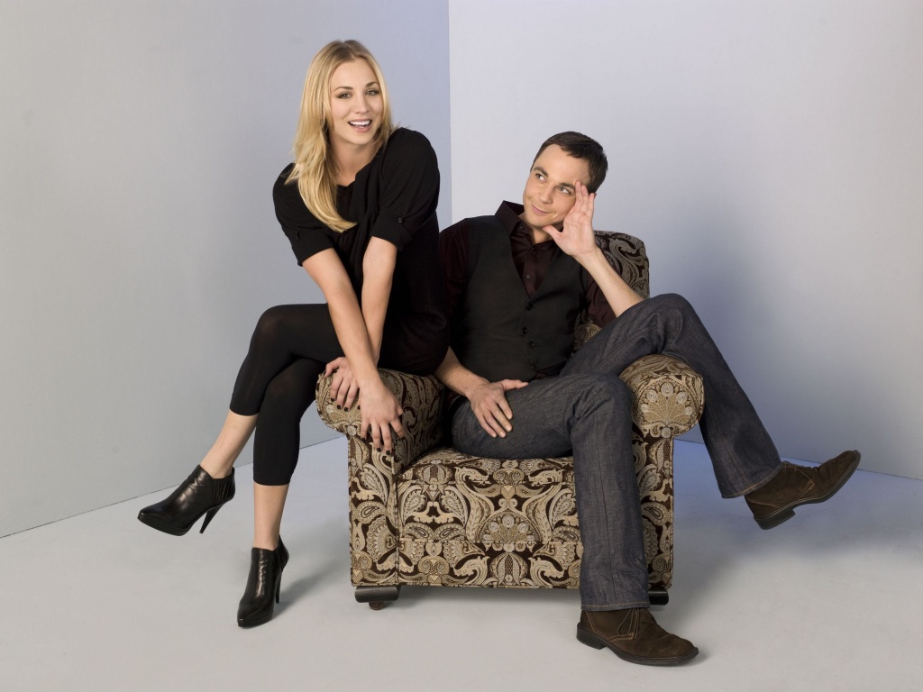 Пенни и Шелдон обои