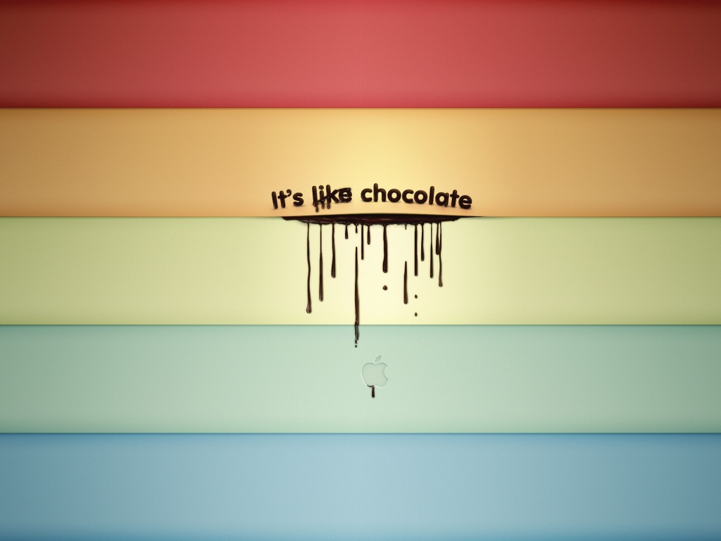 It"s not like chocolate обои