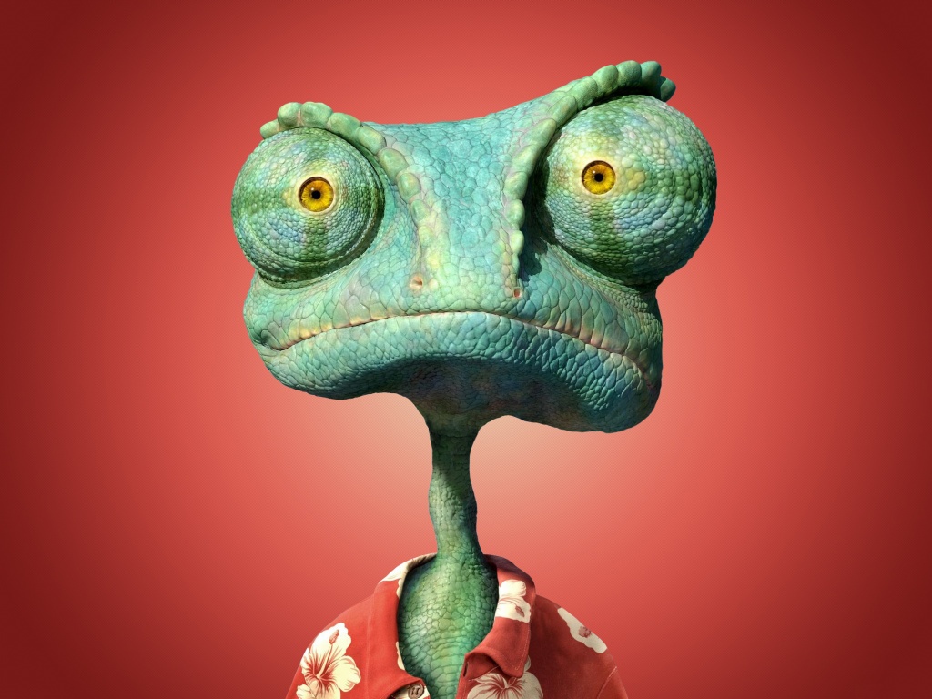 Ранго на красном фоне обои