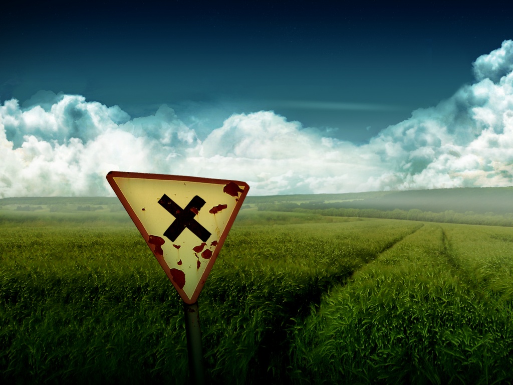 Знак с крестом обои