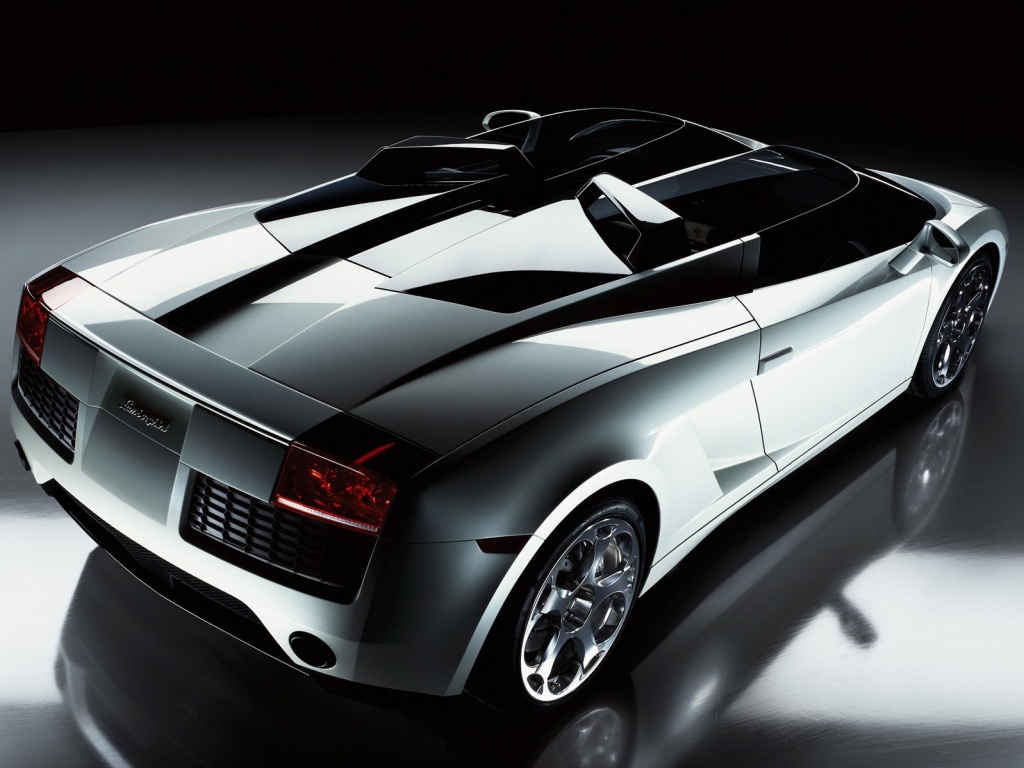 Светло-Серый Lamborghini (Сзади) обои