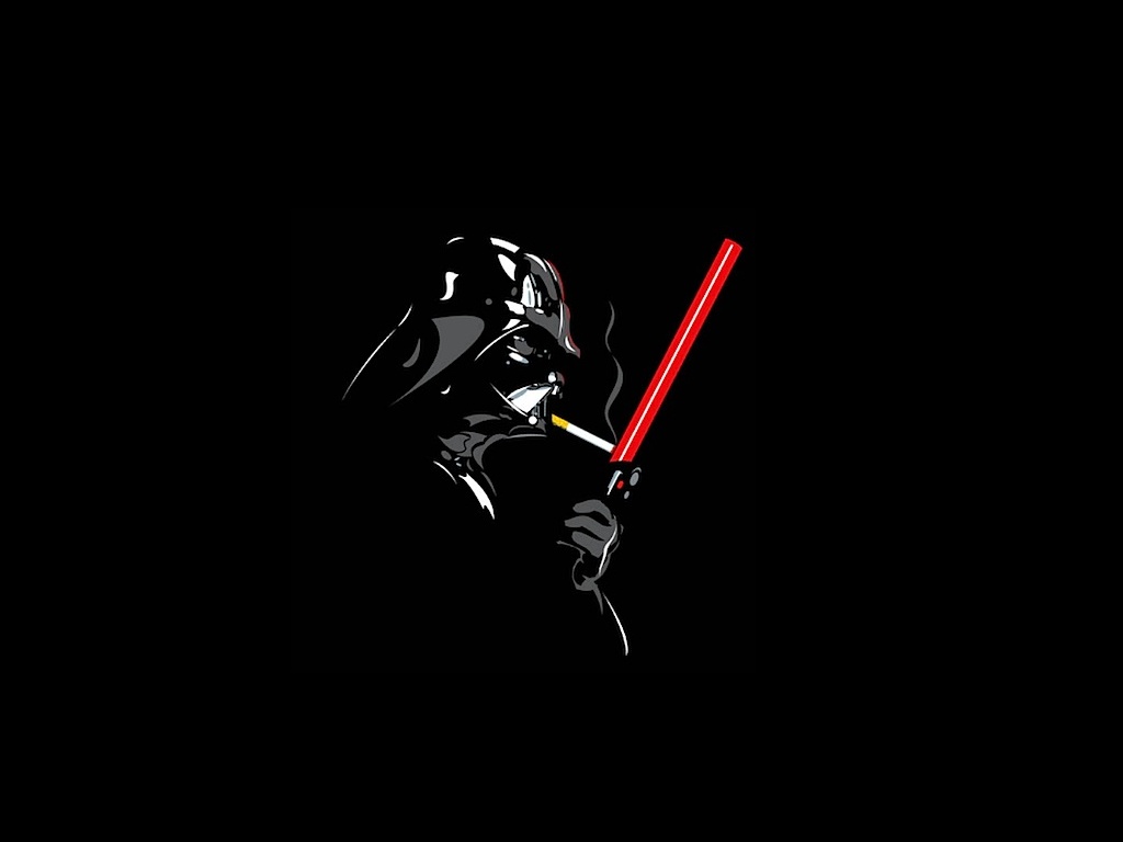 Дарт Вейдер прикуривает от меча обои