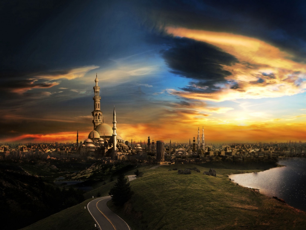 Город минаретов обои