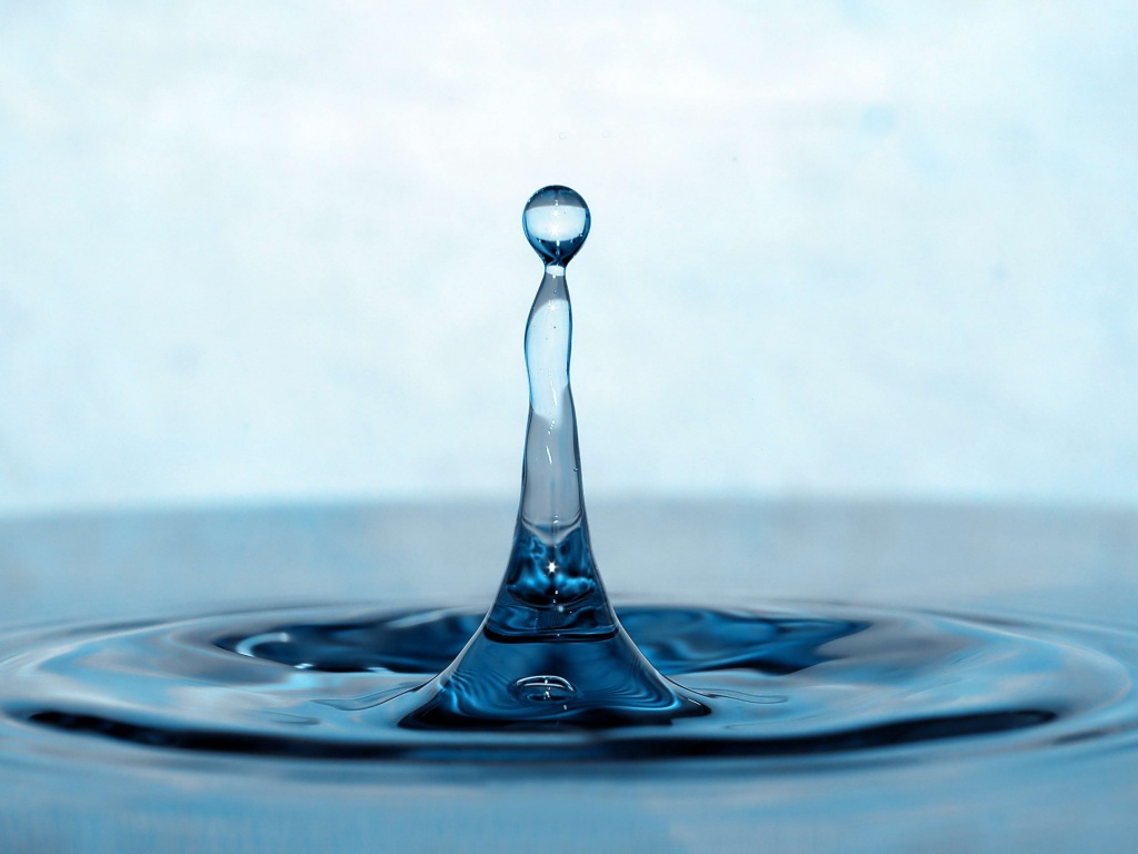 Падение капли обои