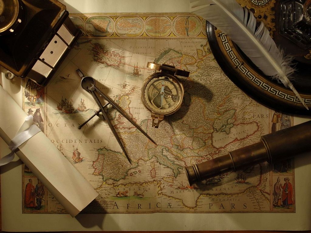 Карта путешественника обои