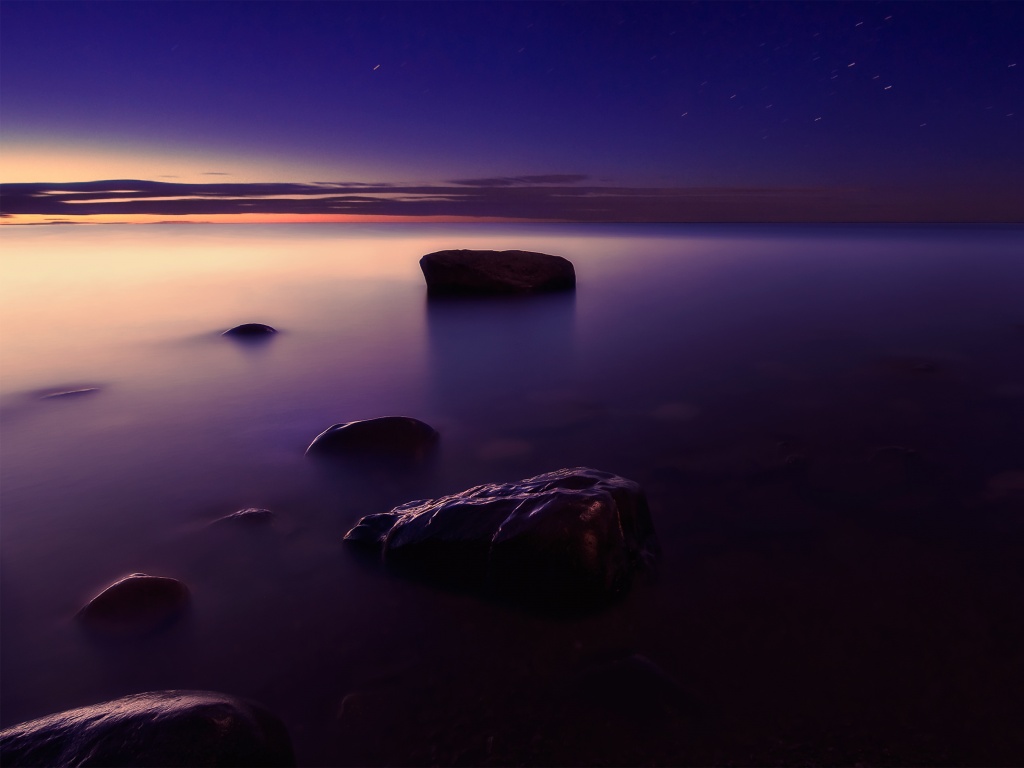 Камни в тумане обои