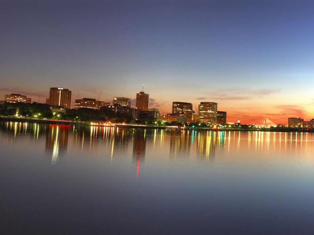 Панорама Бостона обои