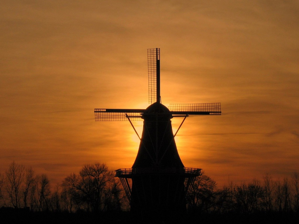 Мельница обои