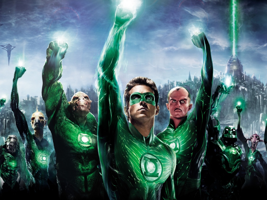 Зеленый фонарь обои