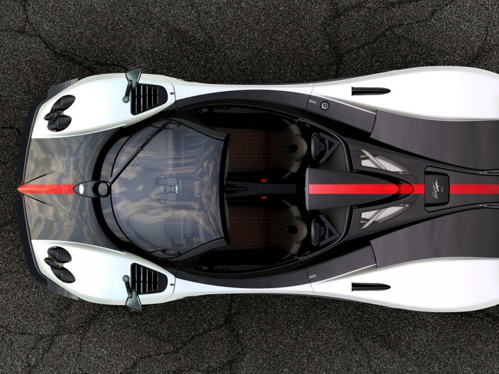 Пагани Зонда вид сверху обои