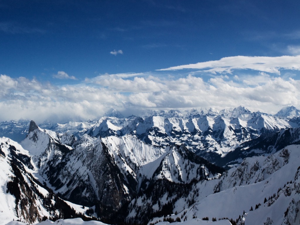 Горный пейзаж обои