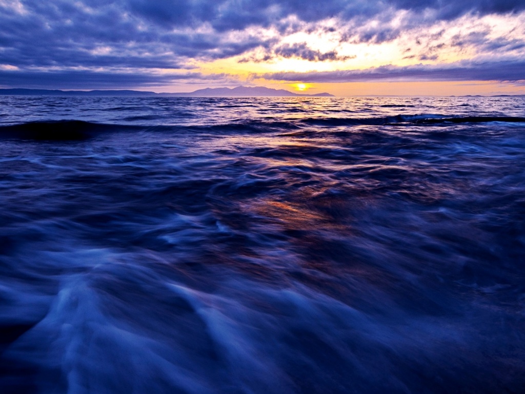 Красивый горизонт на море обои