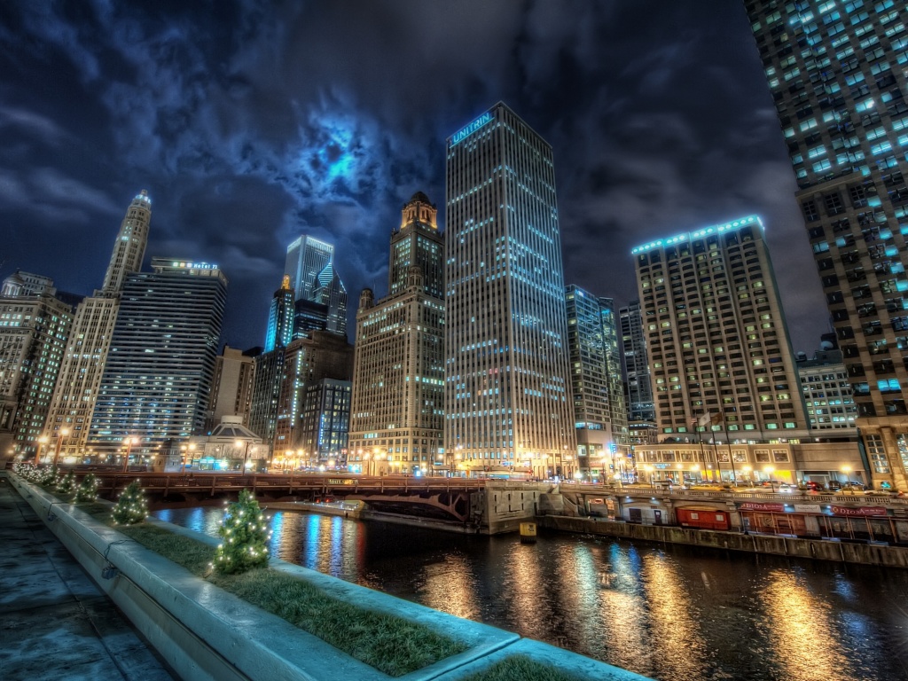 Потрясающий городской вид обои