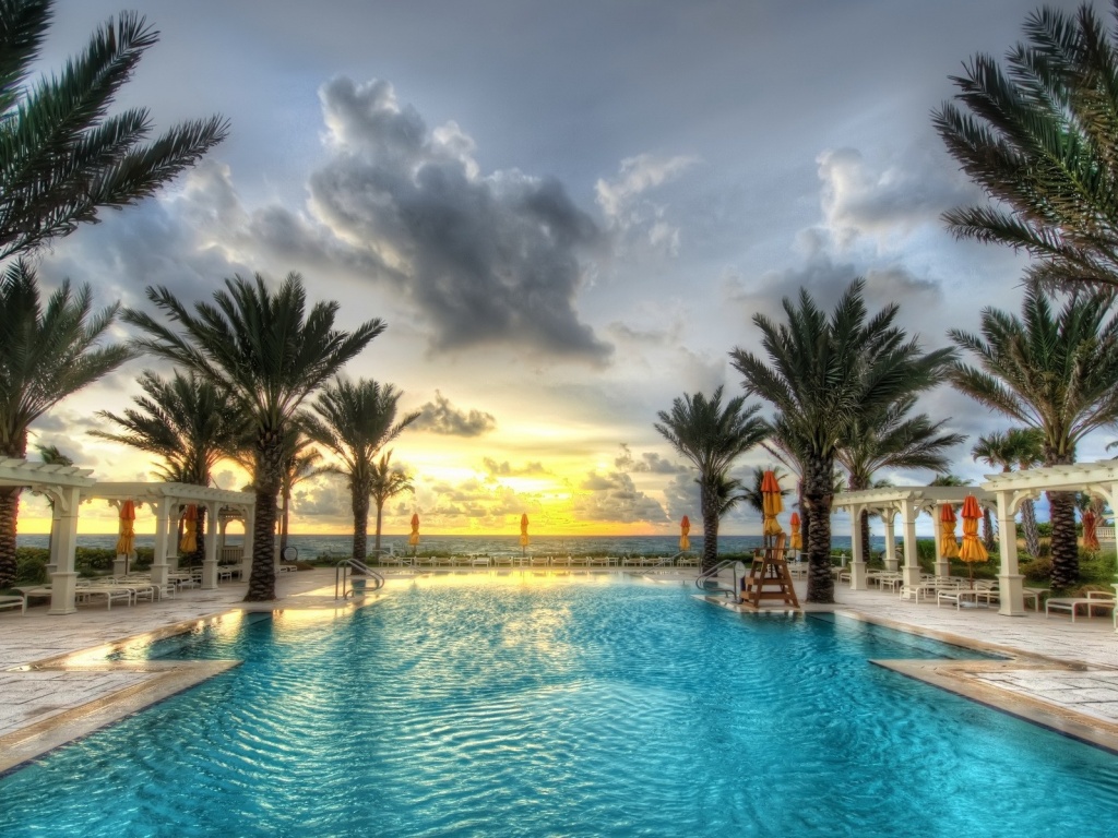 Бассейн обои