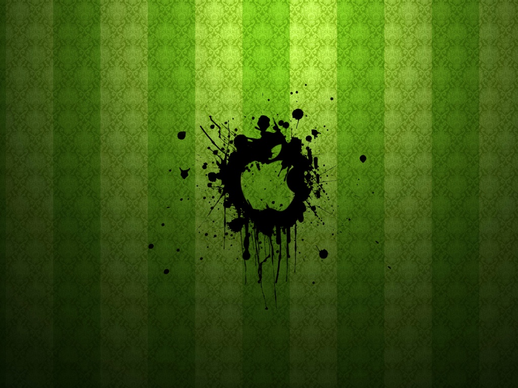 Логотип Apple на обоях обои