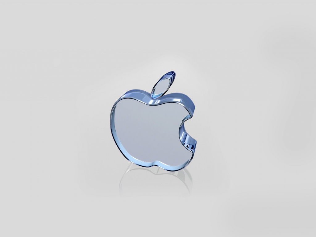 Стеклянный логотип Apple обои