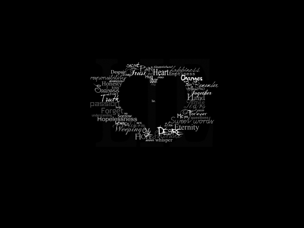 Слова о любви обои