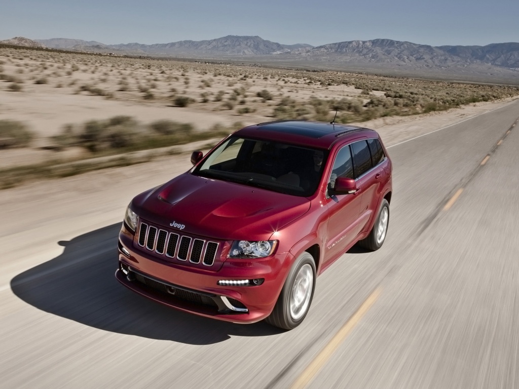 Красный Jeep обои