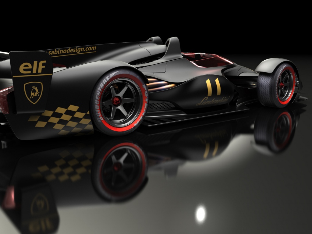 Болид Lamborghini обои