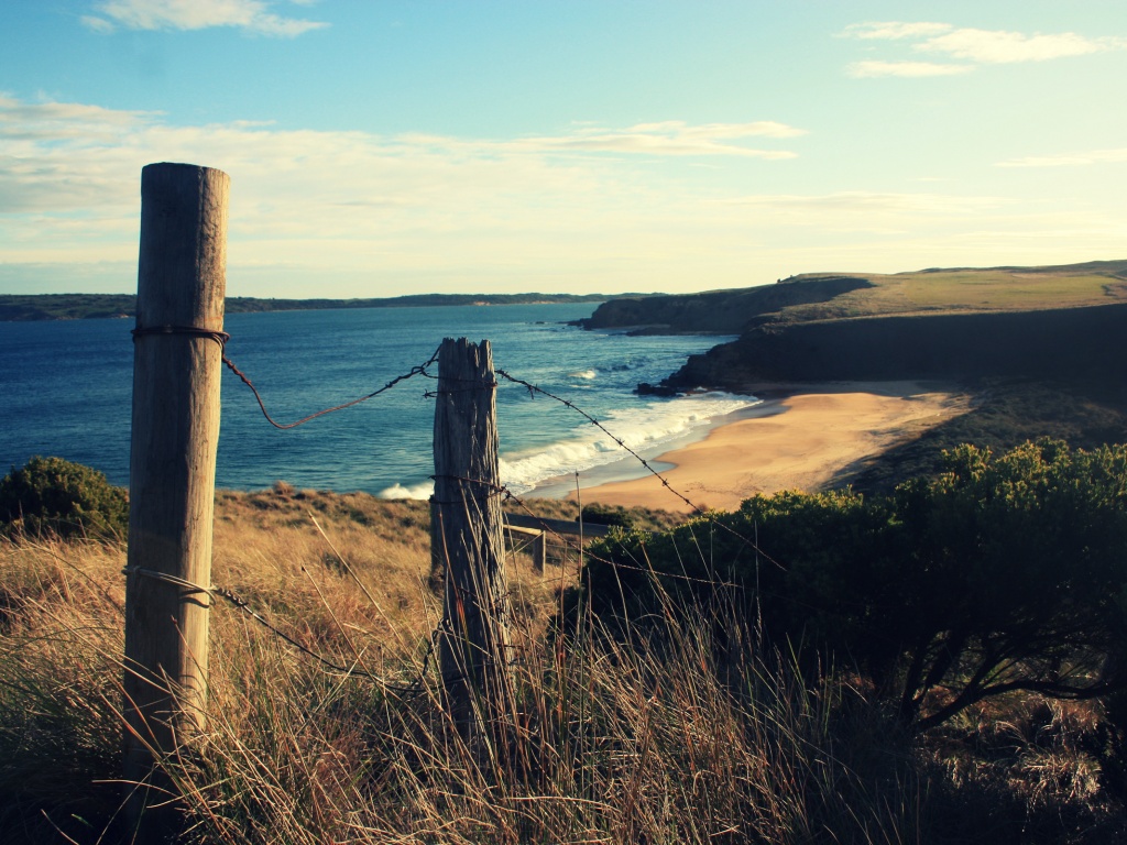 Пляж на озере обои