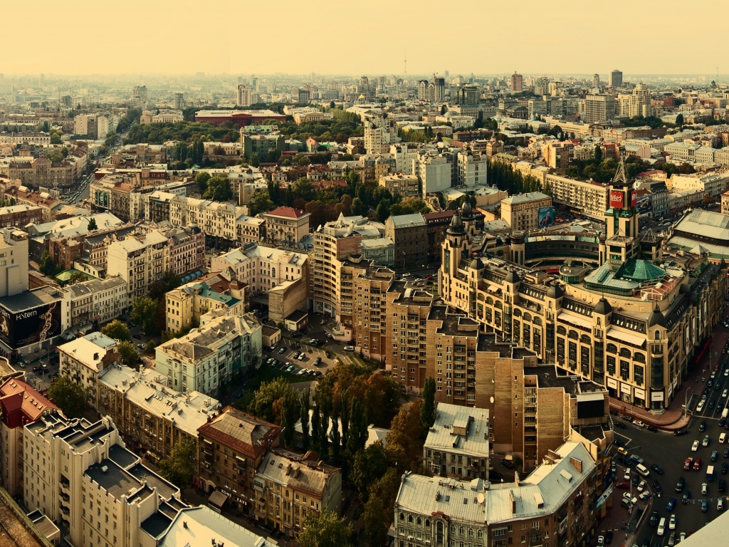 Киевская панорама обои