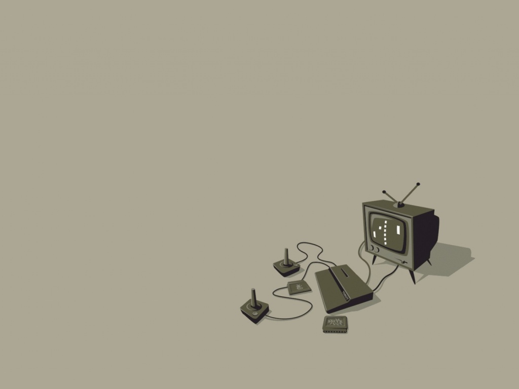 Приставка и телевизор обои