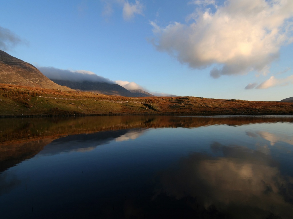 Зеркальное озеро обои