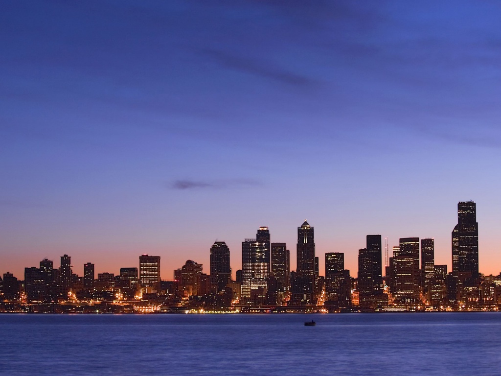 Пейзаж Сиэтла обои