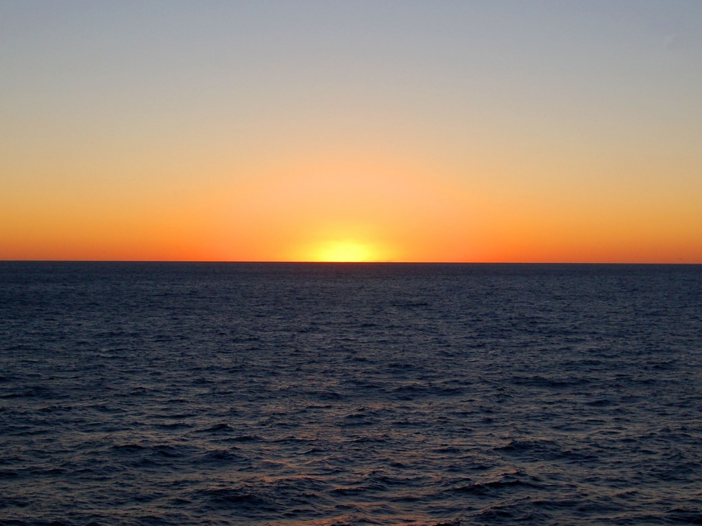 Морской закат обои