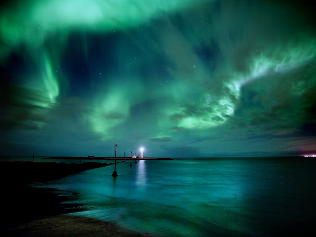 Ночь на севере обои