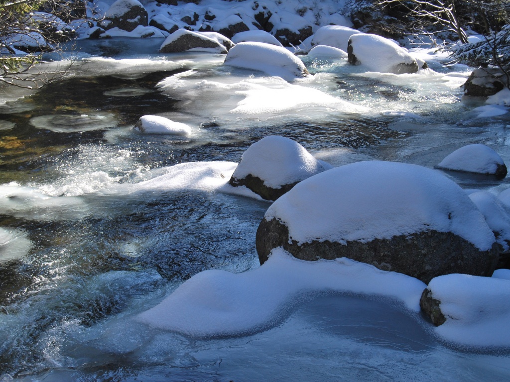 Замёрзжая речка обои