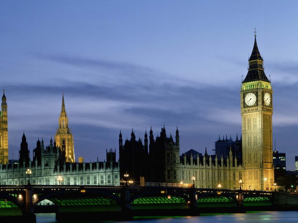 Биг Бен и здание парламента ночью обои